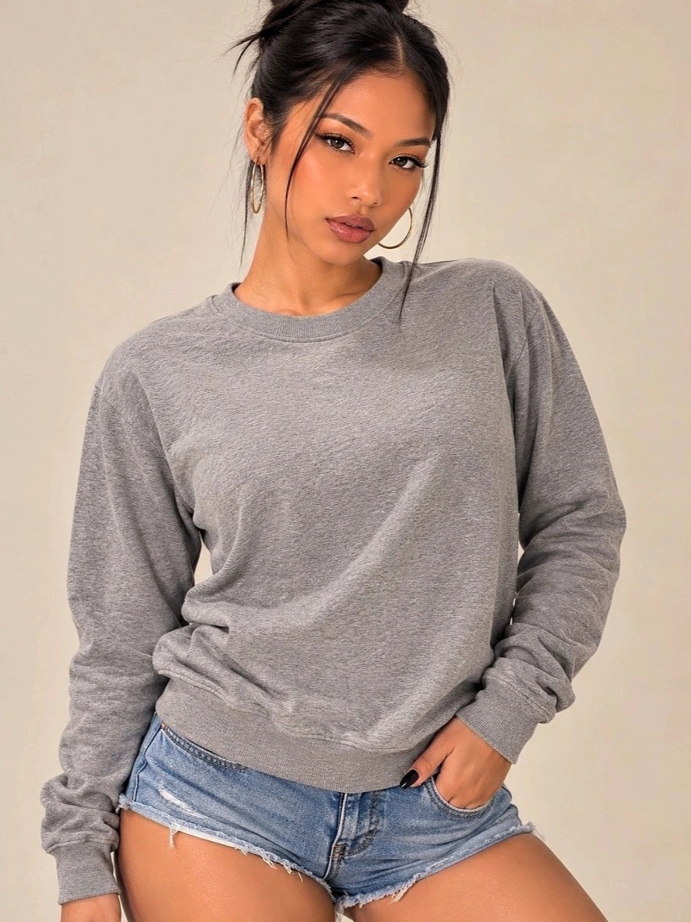 🤍 ASOS Gray Crewneck Sweatshirt | Size 12